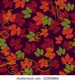Grape Leaves Seamless