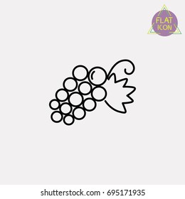 grape line icon