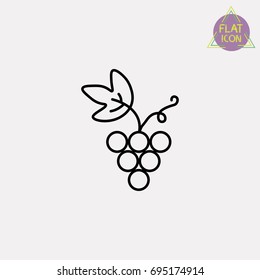 Grape Line Icon