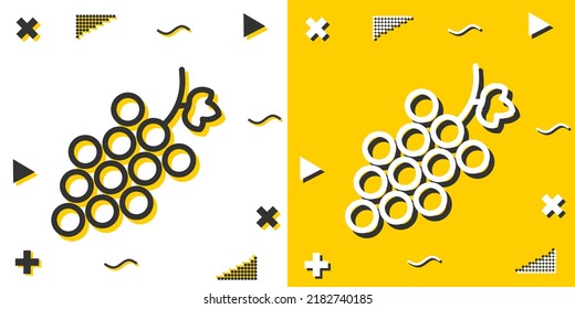 grape line icon. Simple outline style.grape linear sign. Vector illustration isolated on white background. Editable stroke EPS 10