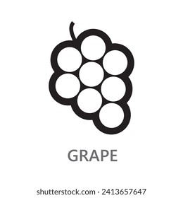 Grape. Grape line icon vector illustration.