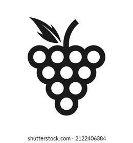 grape logo abstrack simple elegan