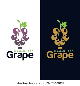 grape logo concept