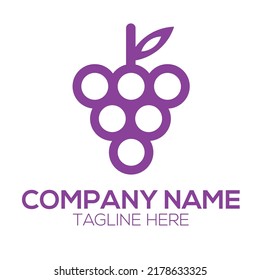 Diseño de logotipo de uva para empresas