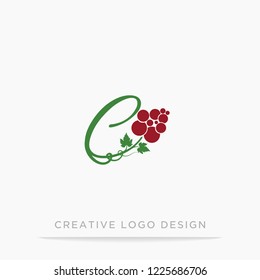 grape logo design concepts. wine template