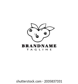 grape logo design template icon modern vector illustration