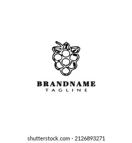 Logo-Design-Design-Vorlage für das Traubensymbol, moderne Vektorgrafik