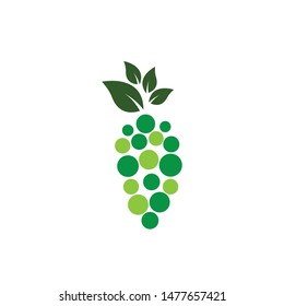 Grape logo icon vector design