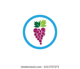 Grape logo illustration