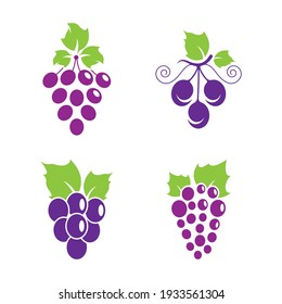 Grape logo images  illustration design