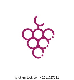 Grape logo images illustration design