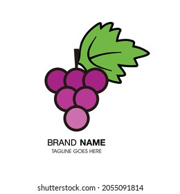 Grape Logo , Grape Seed, Grape Vine Vector