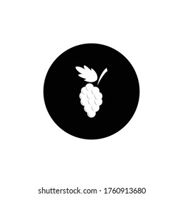 grape logo stock illustration design