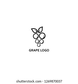 Grape Logo Template - vector