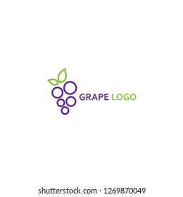 Grape Logo Template - Vector