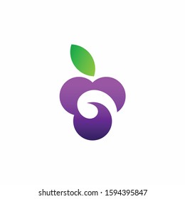 Grape logo that formed letter G