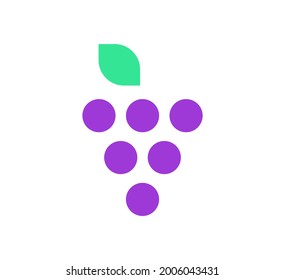 grape logo vector design template