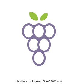 Grape Logo Vector Icon Template Illustration