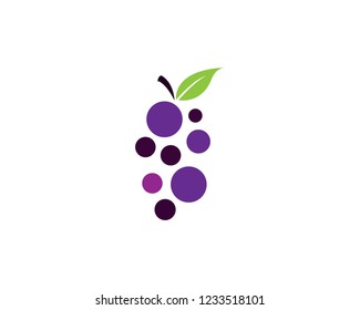 Grape logo vector template