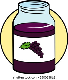 grape marmalade jar