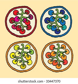 grape medallions by sort