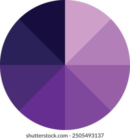 grape monochrome color in circle shape and combination with its elegance and depth.