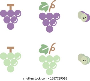 ぶどう イラスト かわいい のイラスト素材 画像 ベクター画像 Shutterstock