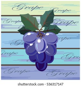 grape on abstract stacked background