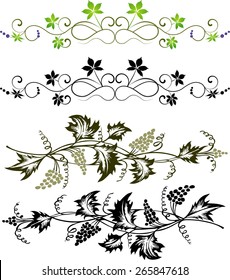 Grape page decoration