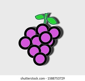grape papercut, suitable for all decorations