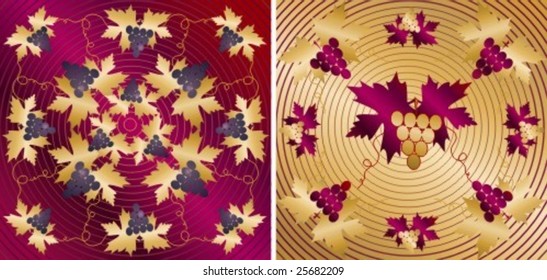 grape pattern vector
