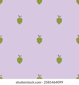 Grape seamless pattern. Grape fruit. Organic vitamins and healthy nutrition. Textile design. Flat design, doodle style. Graphic texture. Vector