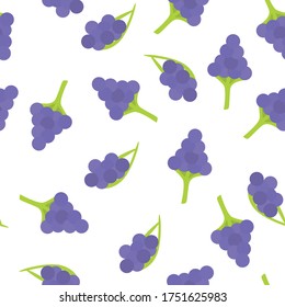 Grape Seamless Pattern. Swatch Included.