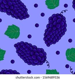 Grape Seamless Pattern vector illustration. Its good for 
textile, apparel, background and more.