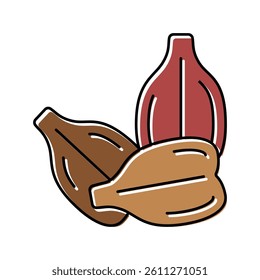grape seed color icon vector. grape seed sign. isolated symbol illustration