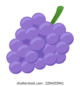 Grape Sign Emoji Icon Illustration. Grapefruit Vector Symbol Emoticon Design Clip Art Sign Comic Style.