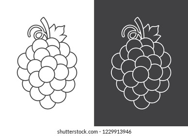 Grape sign icon