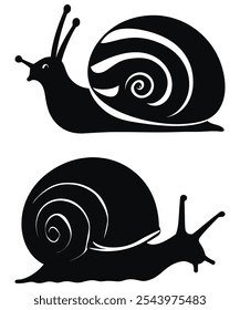 Grape Snail Logo Isolated Snail Illustration for Eco or Nature Themes