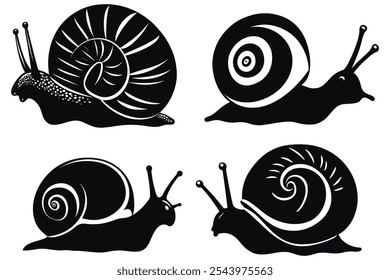 Grape Snail Logo Isolated Snail Illustration for Eco or Nature Themes