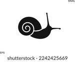 Grape snail logo. Isolated grape snail on white background