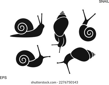 Grape snail logo. Isolated grape snail on white background