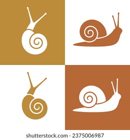 Logo del caracol de uva. Caracol de uva aislado sobre fondo blanco