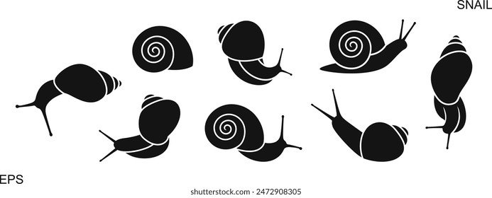 Grape snail logo. Isolated grape snail on white background