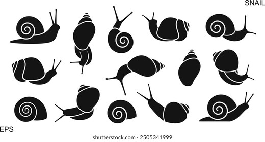 Logo der Traubenschnecke. Einzige Traubenschnecke auf weißem Hintergrund