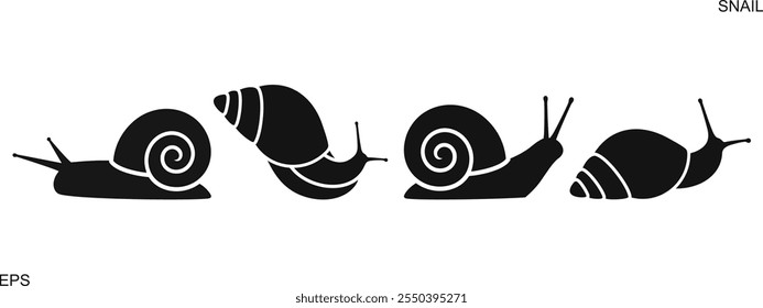 Grape snail logo. Isolated grape snail on white background