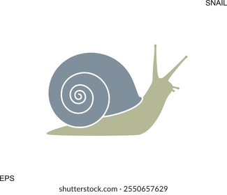 Grape snail logo. Isolated grape snail on white background