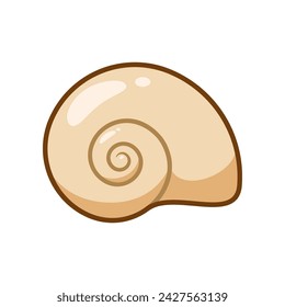 Icono de concha de caracol de uva vector aislado