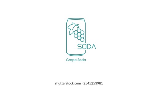 Ilustración gráfica de icono de vape de soda de uva