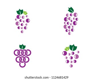 Grape symbol illustration design