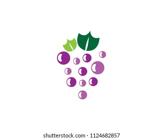 Grape symbol illustration design
